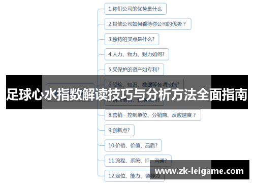 足球心水指数解读技巧与分析方法全面指南