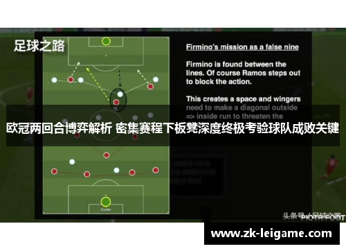 欧冠两回合博弈解析 密集赛程下板凳深度终极考验球队成败关键