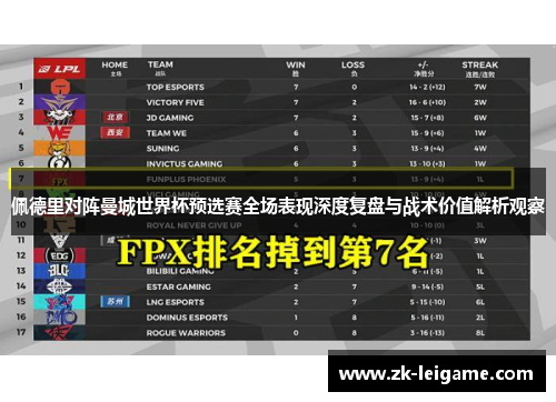 佩德里对阵曼城世界杯预选赛全场表现深度复盘与战术价值解析观察 佩德里对阵曼城世界杯预选赛全场表现深度复盘与战术价值解析观察