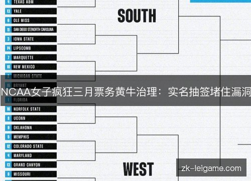 NCAA女子疯狂三月票务黄牛治理：实名抽签堵住漏洞